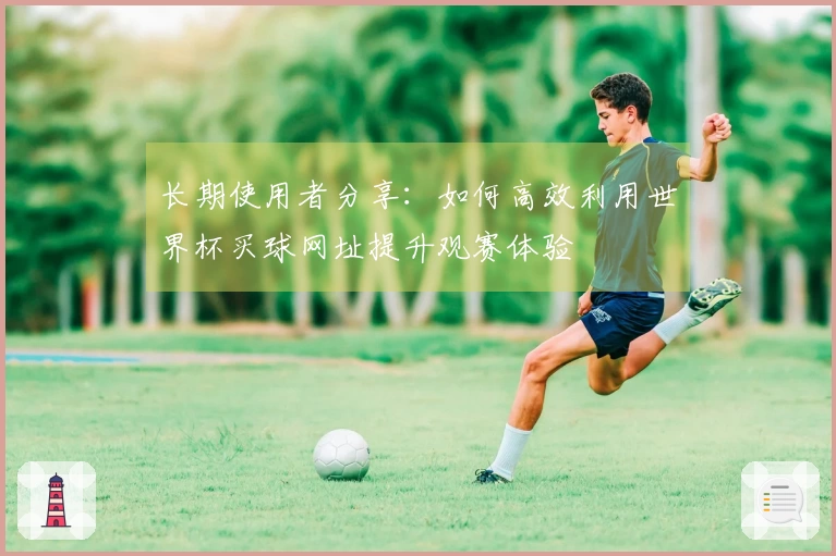 长期使用者分享:如何高效利用世界杯买球网址提升观赛体验
